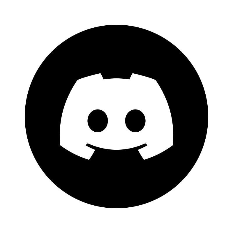 New Discord Logo Black and White