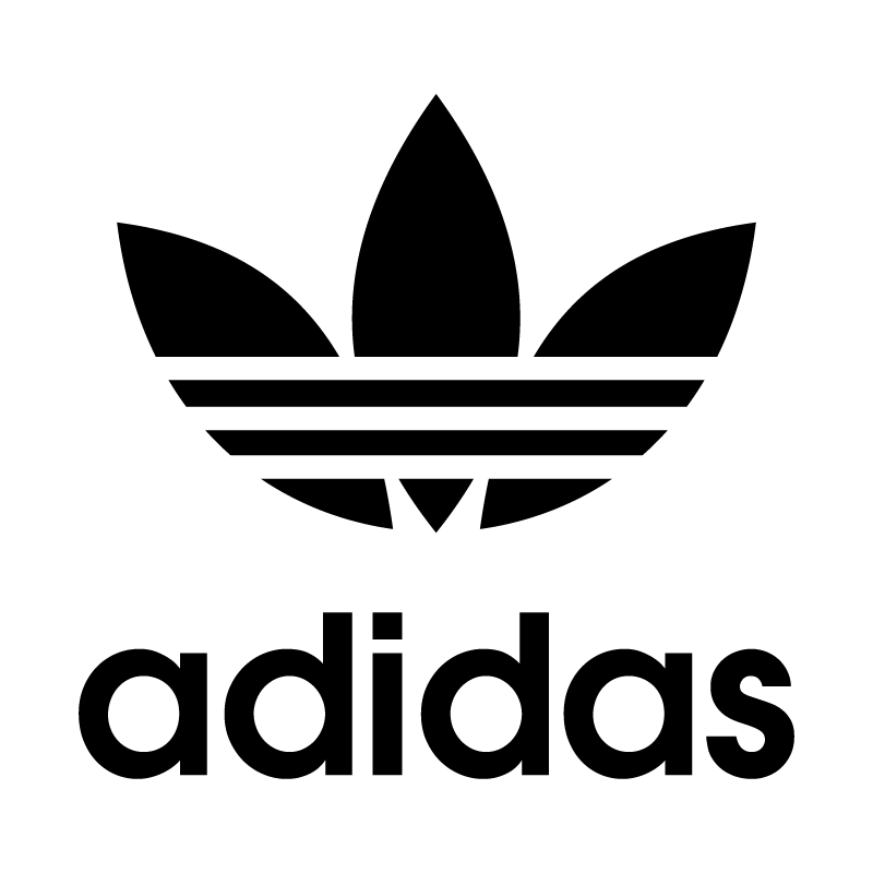 adidas logo black and white