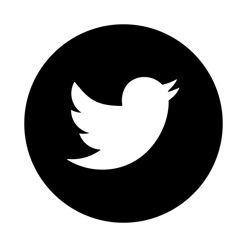 Black and White Twitter Logo