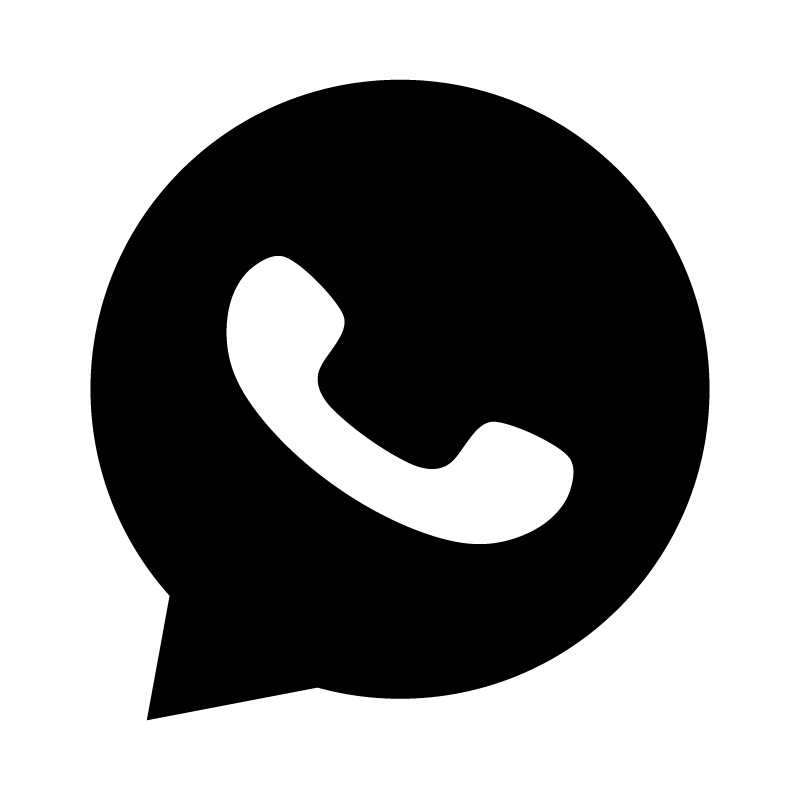 Black WhatsApp Logo PNG Download