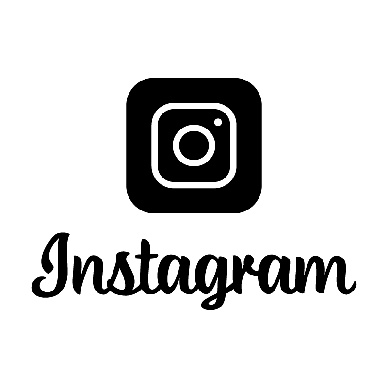 Instagram Logo Black and White​