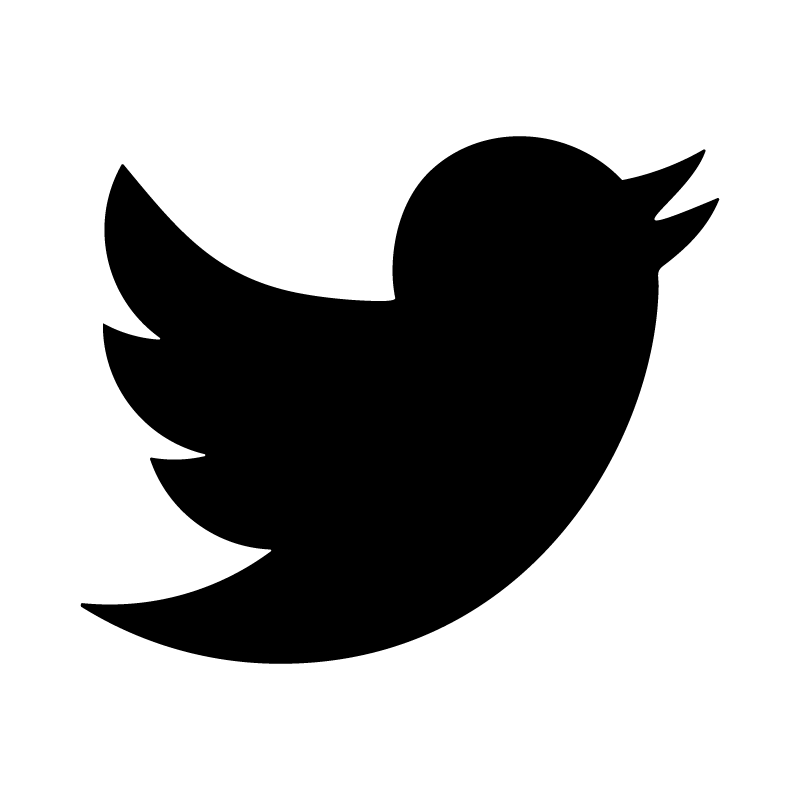 Twitter Bird Logo Black and White